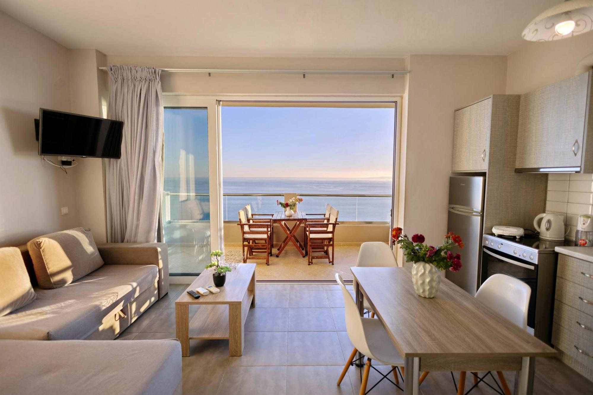 Akrotiri Panorama- Luxury Rental Apartments With Sea View Rodakino Eksteriør billede